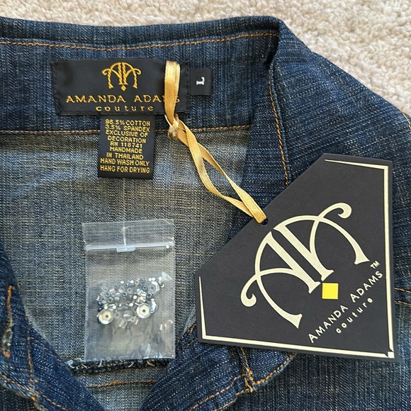 Amanda Adams Couture Denim Jacket - Picture 8 of 9